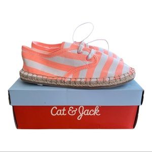 Cat & Jack Vallon Coral Espadrilles Toddler Girls Size 12 Fun, Summer Vibes